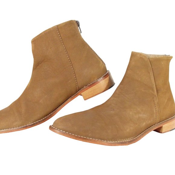 FREE PEOPLE Suede Split Western Booties Women's EU 41/ US 10 - Picture 2 of 9